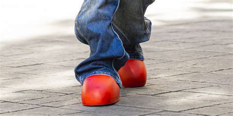 fake big red shoes|why big red boots are popular.